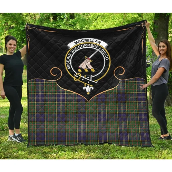 MacMillan Hunting Modern Clan Quilt, Scottish Tartan MacMillan Hunting Modern Clans Premium Quilt Cherish Style - Image 3