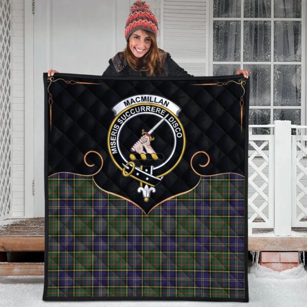 MacMillan Hunting Modern Clan Quilt, Scottish Tartan MacMillan Hunting Modern Clans Premium Quilt Cherish Style