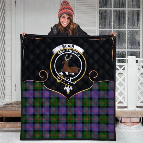 Blair Modern Clan Quilt, Scottish Tartan Blair Modern Clans Premium Quilt Cherish Style