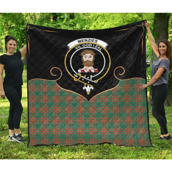 Menzies Green Ancient Clan Quilt, Scottish Tartan Menzies Green Ancient Clans Premium Quilt Cherish Style - Image 3