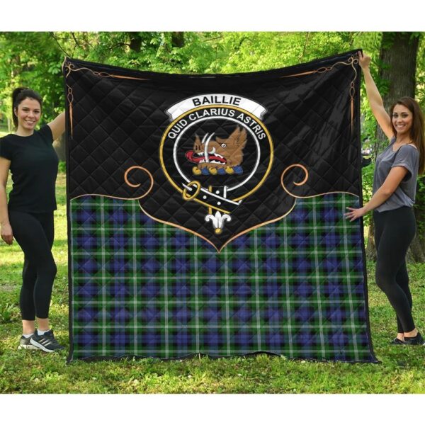 Baillie Modern Clan Quilt, Scottish Tartan Baillie Modern Clans Premium Quilt Cherish Style - Image 3