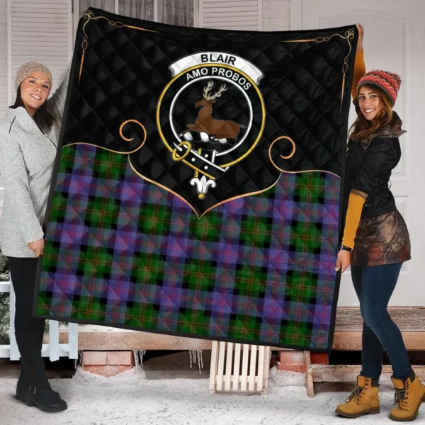 Blair Modern Clan Quilt, Scottish Tartan Blair Modern Clans Premium Quilt Cherish Style - Image 2