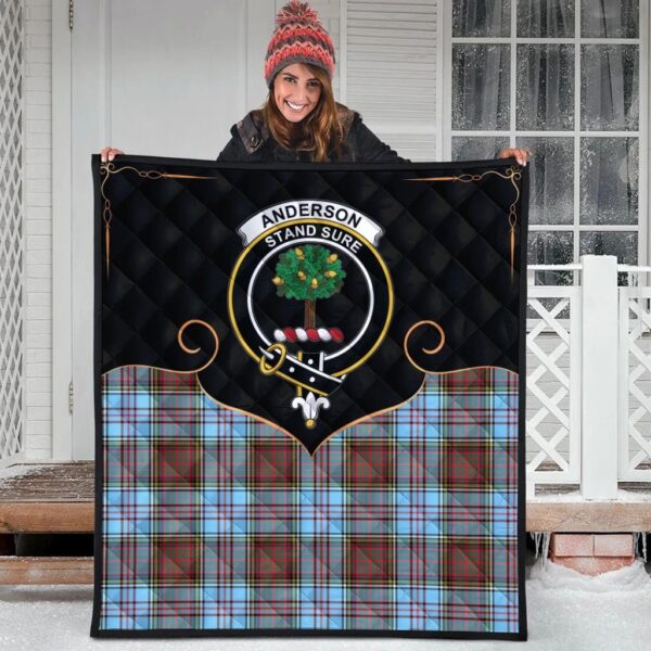 Anderson Ancient Clan Quilt, Scottish Tartan Anderson Ancient Clans Premium Quilt Cherish Style