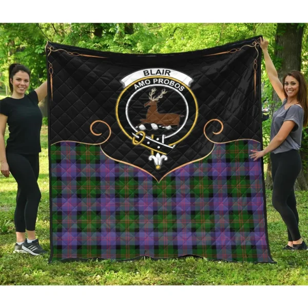 Blair Modern Clan Quilt, Scottish Tartan Blair Modern Clans Premium Quilt Cherish Style - Image 3