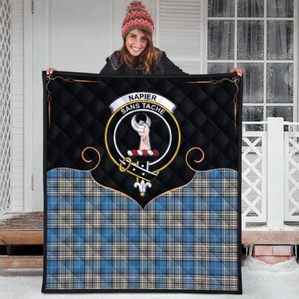 Napier Ancient Clan Quilt, Scottish Tartan Napier Ancient Clans Premium Quilt Cherish Style