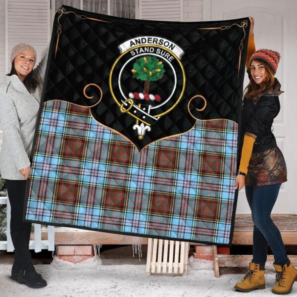 Anderson Ancient Clan Quilt, Scottish Tartan Anderson Ancient Clans Premium Quilt Cherish Style - Image 2