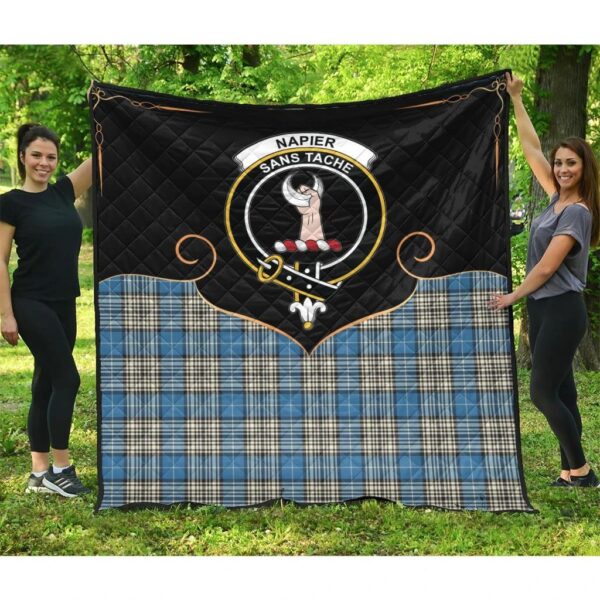 Napier Ancient Clan Quilt, Scottish Tartan Napier Ancient Clans Premium Quilt Cherish Style - Image 3