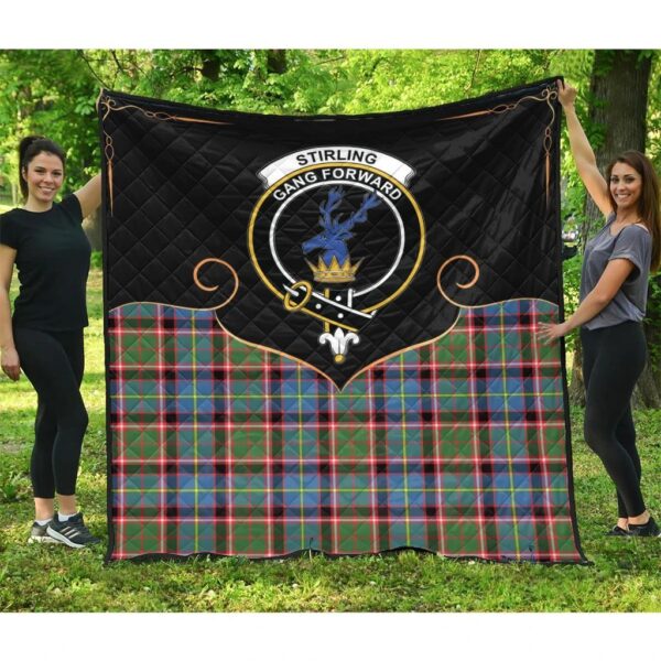 Stirling Bannockburn Clan Quilt, Scottish Tartan Stirling Bannockburn Clans Premium Quilt Cherish Style - Image 3