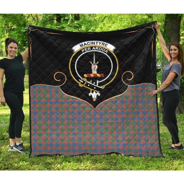 MacIntyre Ancient Clan Quilt, Scottish Tartan MacIntyre Ancient Clans Premium Quilt Cherish Style - Image 3