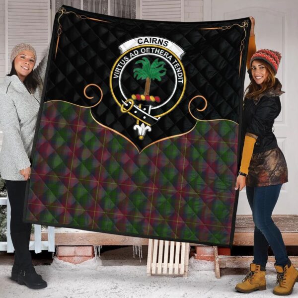 Cairns Clan Quilt, Scottish Tartan Cairns Clans Premium Quilt Cherish Style - Image 2