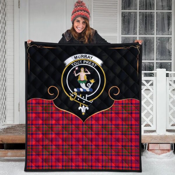 Murray of Tulloch Modern Clan Quilt, Scottish Tartan Murray of Tulloch Modern Clans Premium Quilt Cherish Style