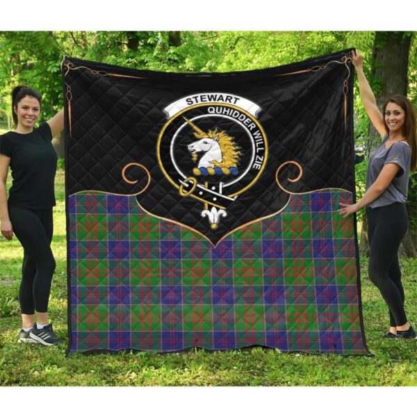 Stewart of Appin Hunting Modern Clan Quilt, Scottish Tartan Stewart of Appin Hunting Modern Clans Premium Quilt Cherish Style - Image 3