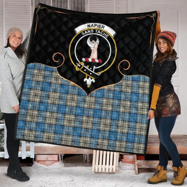 Napier Ancient Clan Quilt, Scottish Tartan Napier Ancient Clans Premium Quilt Cherish Style - Image 2