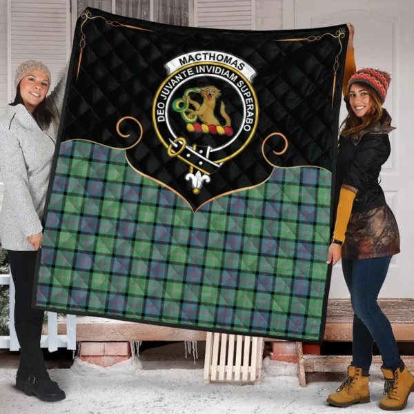 MacThomas Ancient Clan Quilt, Scottish Tartan MacThomas Ancient Clans Premium Quilt Cherish Style - Image 2