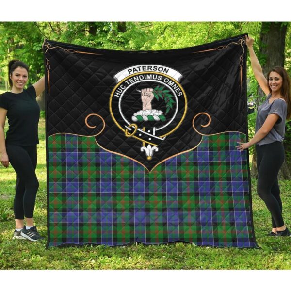 Paterson Clan Quilt, Scottish Tartan Paterson Clans Premium Quilt Cherish Style - Image 3