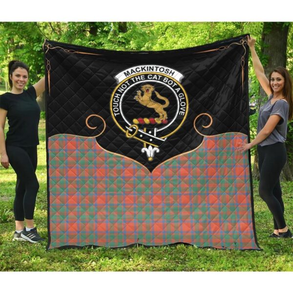 MacKintosh Ancient Clan Quilt, Scottish Tartan MacKintosh Ancient Clans Premium Quilt Cherish Style - Image 3