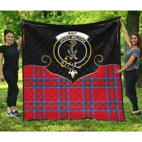 Rait Clan Quilt, Scottish Tartan Rait Clans Premium Quilt Cherish Style - Image 3