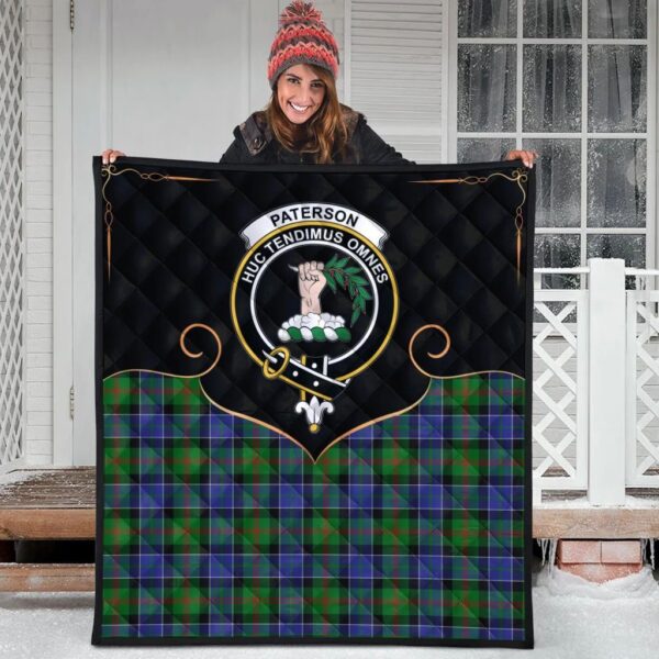 Paterson Clan Quilt, Scottish Tartan Paterson Clans Premium Quilt Cherish Style