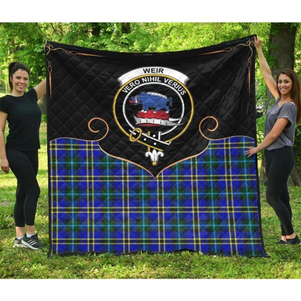 Weir Modern Clan Quilt, Scottish Tartan Weir Modern Clans Premium Quilt Cherish Style - Image 3