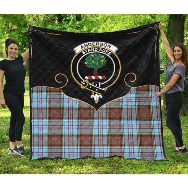 Anderson Ancient Clan Quilt, Scottish Tartan Anderson Ancient Clans Premium Quilt Cherish Style - Image 3