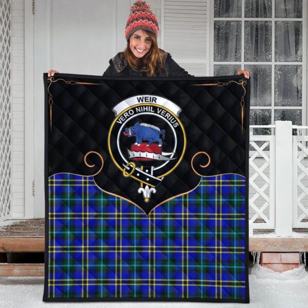 Weir Modern Clan Quilt, Scottish Tartan Weir Modern Clans Premium Quilt Cherish Style