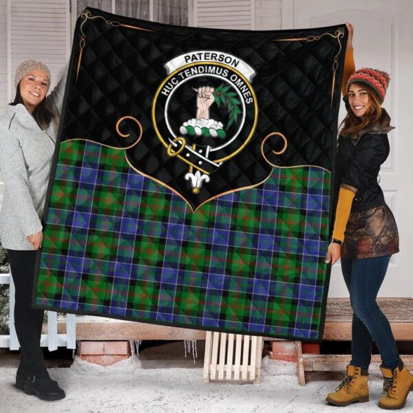 Paterson Clan Quilt, Scottish Tartan Paterson Clans Premium Quilt Cherish Style - Image 2