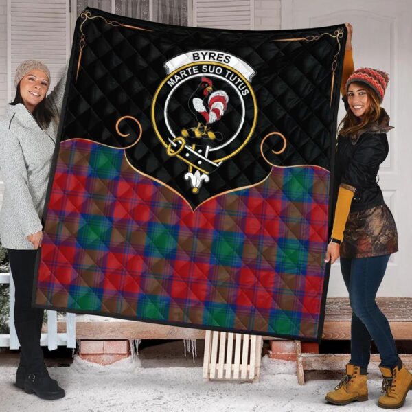 Byres Clan Quilt, Scottish Tartan Byres Clans Premium Quilt Cherish Style - Image 2