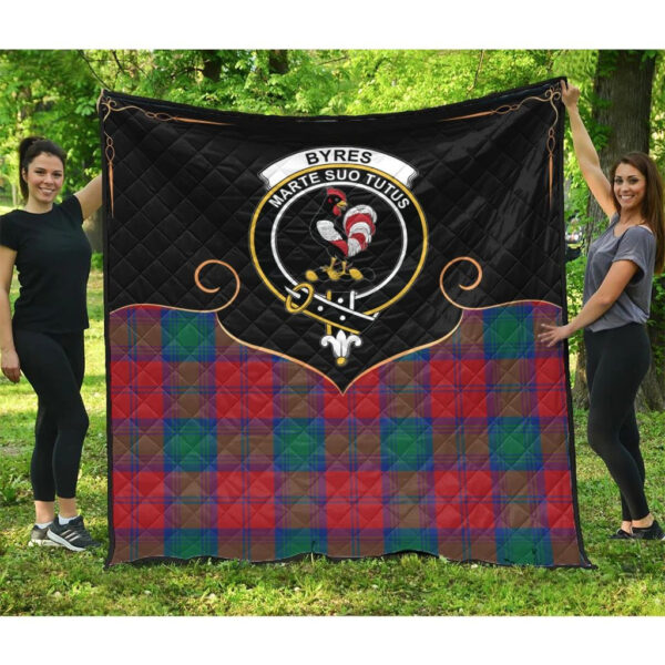 Byres Clan Quilt, Scottish Tartan Byres Clans Premium Quilt Cherish Style - Image 3