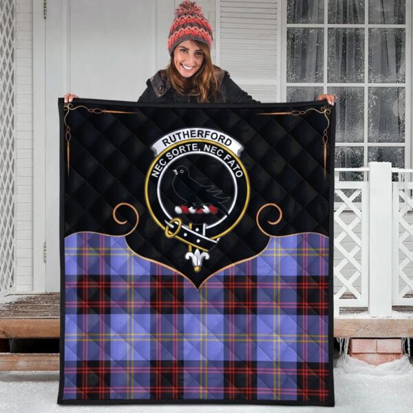 Rutherford Clan Quilt, Scottish Tartan Rutherford Clans Premium Quilt Cherish Style