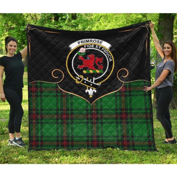 Primrose Clan Quilt, Scottish Tartan Primrose Clans Premium Quilt Cherish Style - Image 3