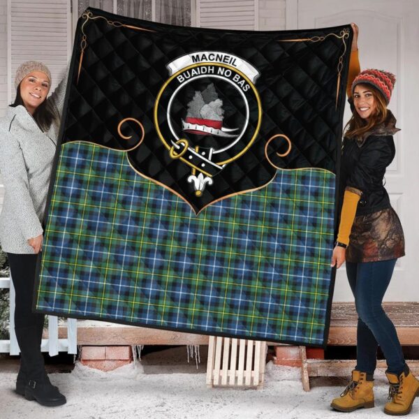 MacNeil of Barra Ancient Clan Quilt, Scottish Tartan MacNeil of Barra Ancient Clans Premium Quilt Cherish Style - Image 2