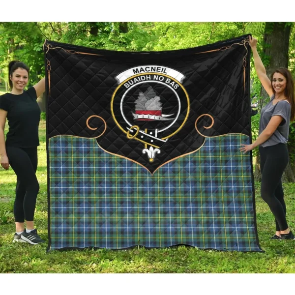 MacNeil of Barra Ancient Clan Quilt, Scottish Tartan MacNeil of Barra Ancient Clans Premium Quilt Cherish Style - Image 3