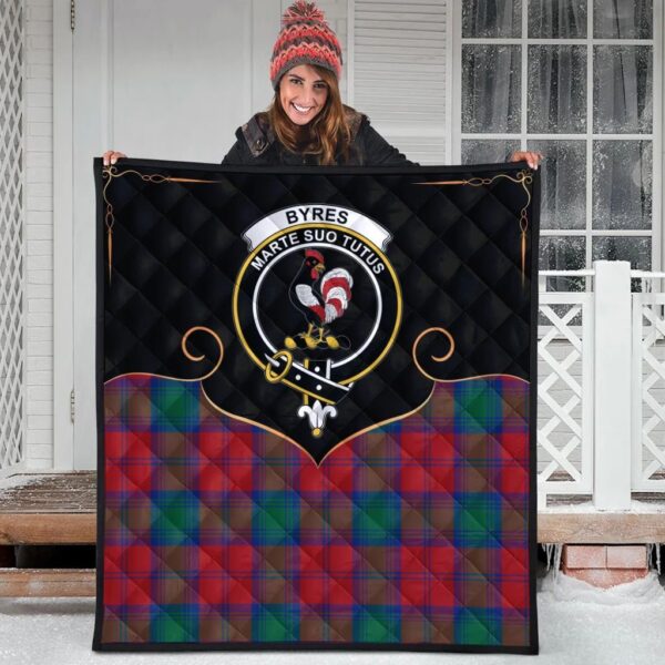 Byres Clan Quilt, Scottish Tartan Byres Clans Premium Quilt Cherish Style