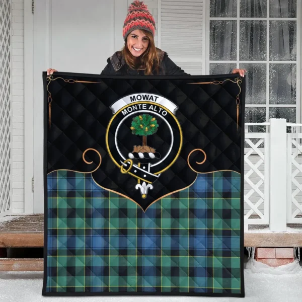 Mowat Clan Quilt, Scottish Tartan Mowat Clans Premium Quilt Cherish Style