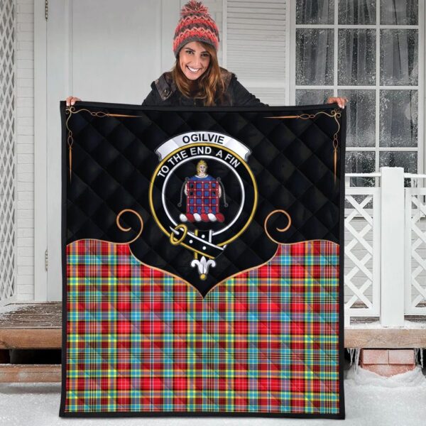 Ogilvie Clan Quilt, Scottish Tartan Ogilvie Clans Premium Quilt Cherish Style