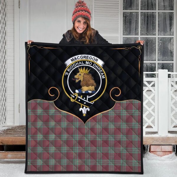 MacGregor Hunting Ancient Clan Quilt, Scottish Tartan MacGregor Hunting Ancient Clans Premium Quilt Cherish Style