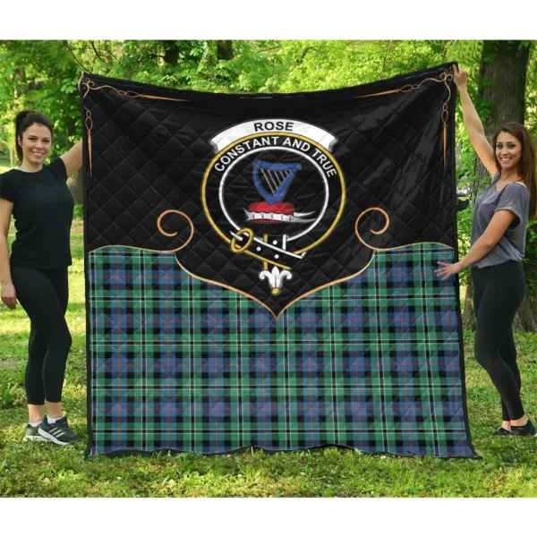 Rose Hunting Ancient Clan Quilt, Scottish Tartan Rose Hunting Ancient Clans Premium Quilt Cherish Style - Image 3