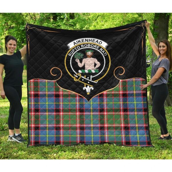 Aikenhead Clan Quilt, Scottish Tartan Aikenhead Clans Premium Quilt Cherish Style - Image 3