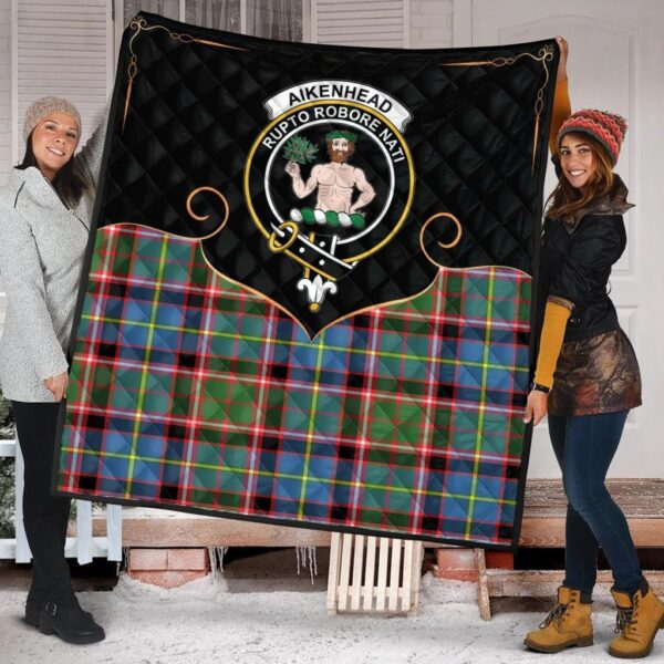 Aikenhead Clan Quilt, Scottish Tartan Aikenhead Clans Premium Quilt Cherish Style - Image 2