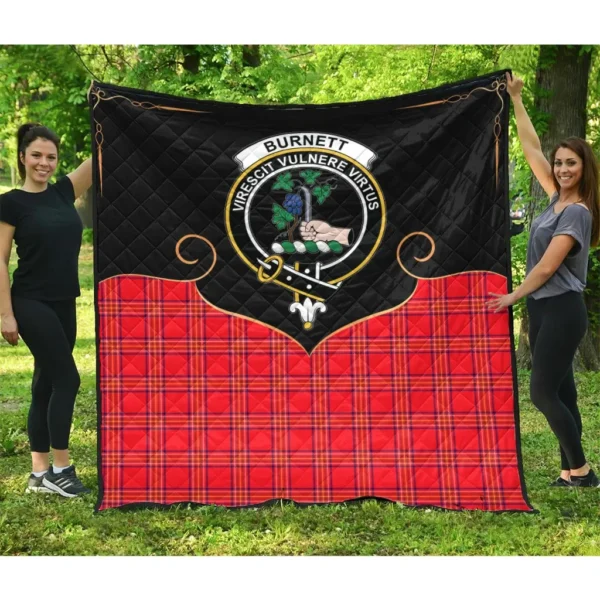 Burnett Modern Clan Quilt, Scottish Tartan Burnett Modern Clans Premium Quilt Cherish Style - Image 3