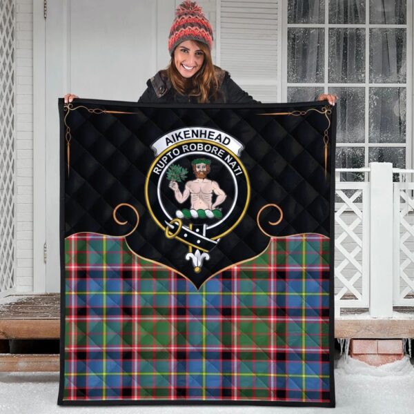 Aikenhead Clan Quilt, Scottish Tartan Aikenhead Clans Premium Quilt Cherish Style