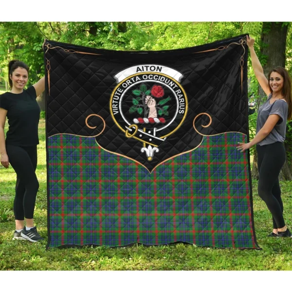 Aiton Clan Quilt, Scottish Tartan Aiton Clans Premium Quilt Cherish Style - Image 3