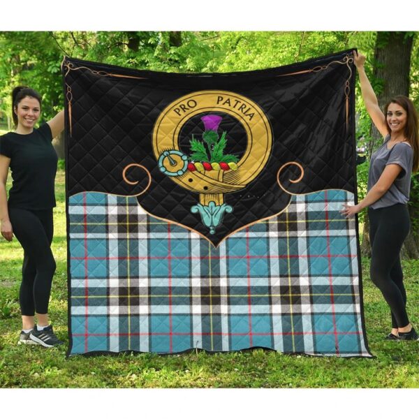 Thomson Clan Quilt, Scottish Tartan Thomson Clans Premium Quilt Cherish Style - Image 3