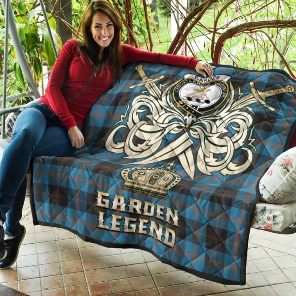 Garden Clan Quilt, Scottish Tartan Garden Clans Premium Quilt Legend Gold Royal Style - Image 5