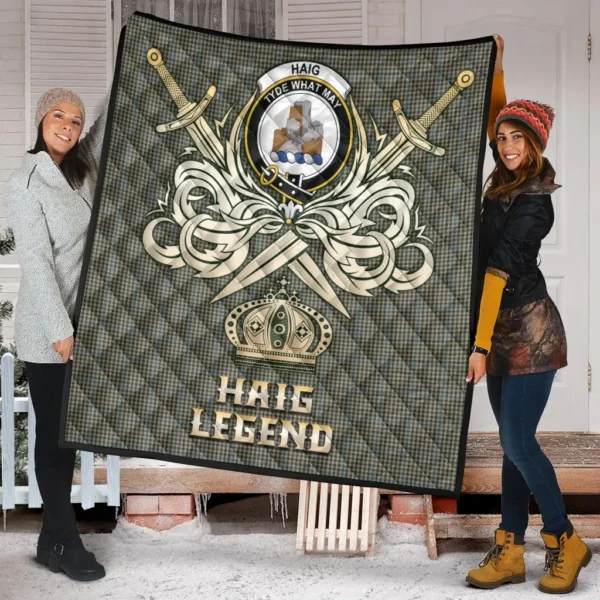 Haig Clan Quilt, Scottish Tartan Haig Clans Premium Quilt Legend Gold Royal Style - Image 2