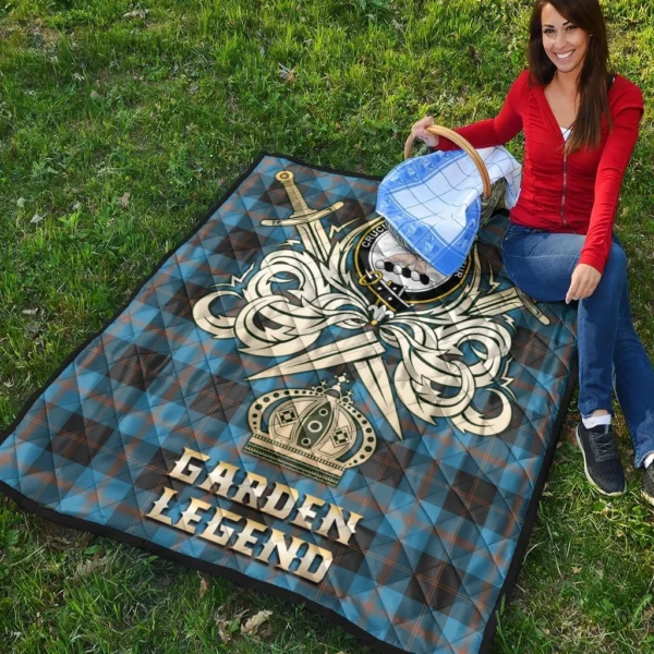 Garden Clan Quilt, Scottish Tartan Garden Clans Premium Quilt Legend Gold Royal Style - Image 4