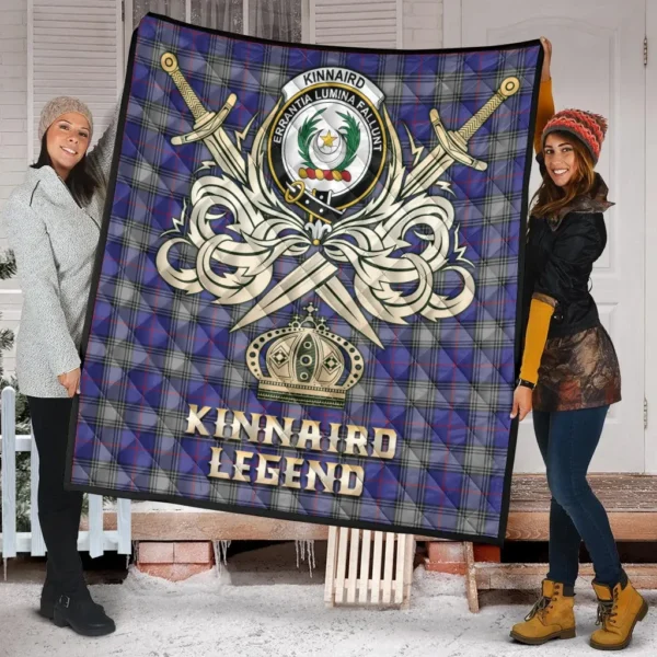 Kinnaird Clan Quilt, Scottish Tartan Kinnaird Clans Premium Quilt Legend Gold Royal Style - Image 2