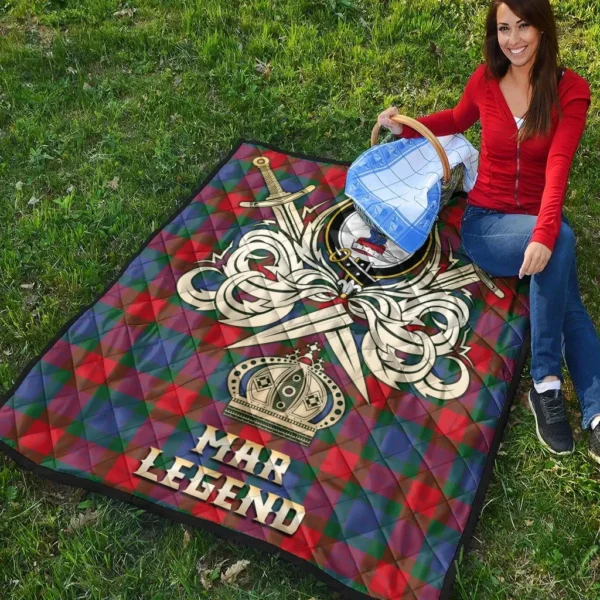 Mar Clan Quilt, Scottish Tartan Mar Clans Premium Quilt Legend Gold Royal Style - Image 4