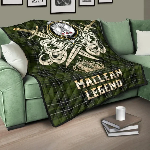 MacLean Hunting Clan Quilt, Scottish Tartan MacLean Hunting Clans Premium Quilt Legend Gold Royal Style - Image 3