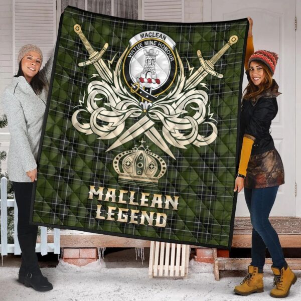 MacLean Hunting Clan Quilt, Scottish Tartan MacLean Hunting Clans Premium Quilt Legend Gold Royal Style - Image 2